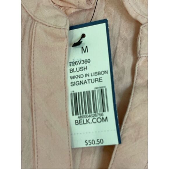 Crown & Ivy women’s sleeveless blouse pink NWT medium - Picture 7 of 7